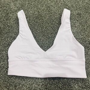 Light Pink Lululemon Align V Neck Bra